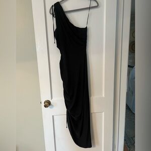 Gianni Bini Black One-Shoulder Dress